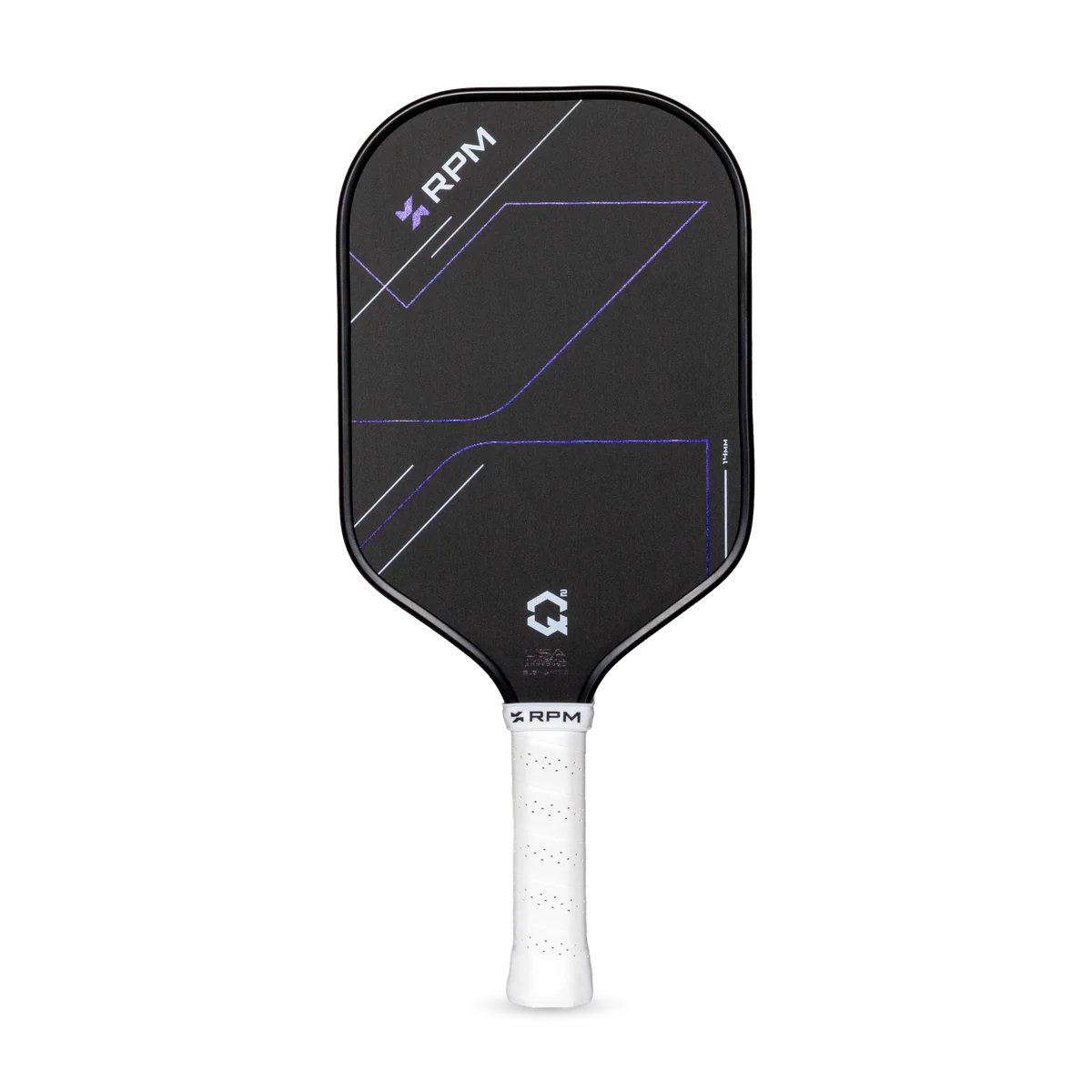 RPM Q2 Elongated 14mm pickleball paddle - front