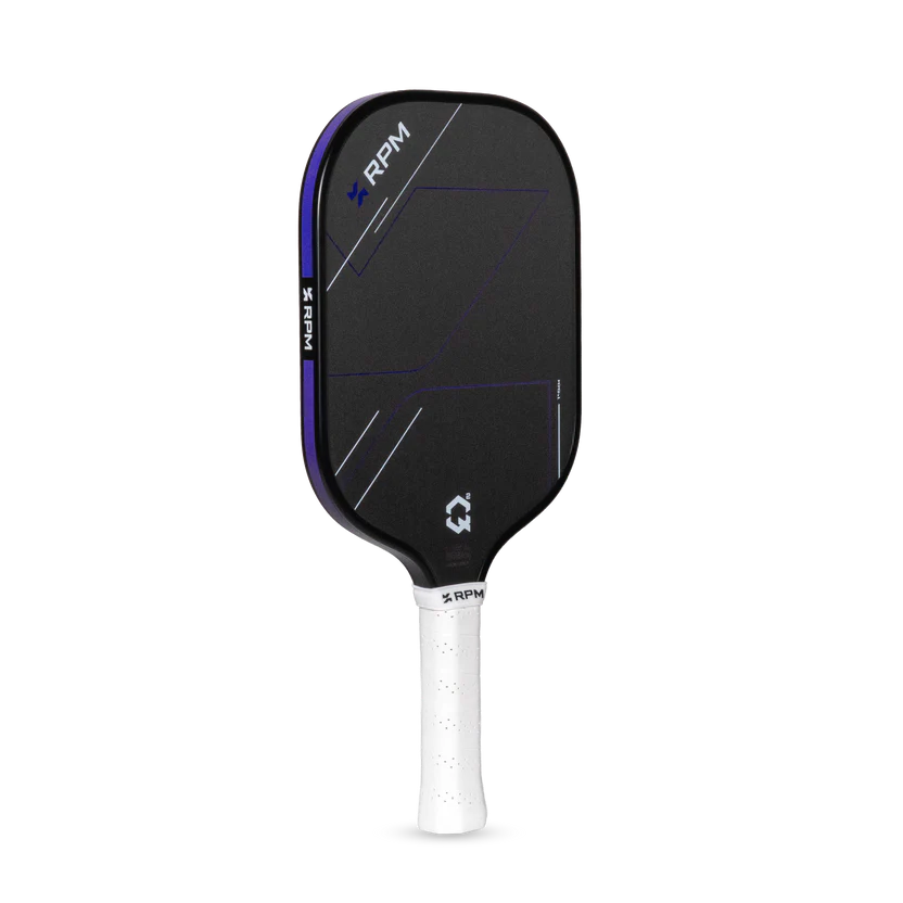 RPM Q2 Widebody 14mm pickleball paddle - angled