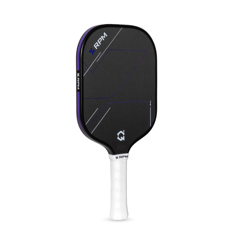 RPM Q2 Widebody 16mm pickleball paddle - angled